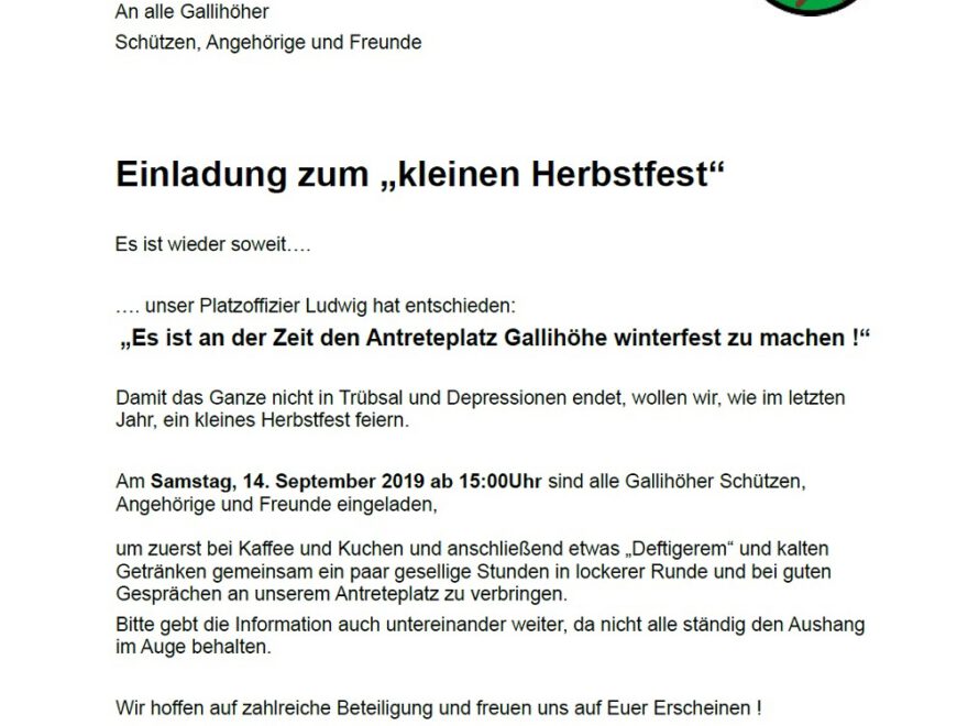 2019 09 05 Antreteplatz Herbstfest
