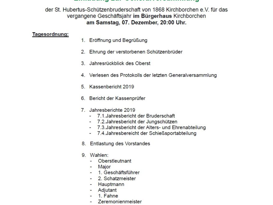 2019 11 25 Generalversammlung